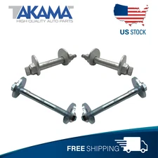 4 pcs Front+Rear Lower Toe Adjustment Camber Bolt for TACOMA, 4RUNNER, FJCRUISER