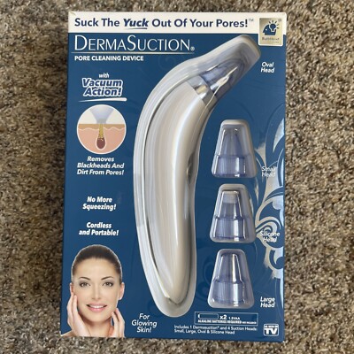 DermaSuction Pore Cleaning Device with Vacuum Action Glowing Skin