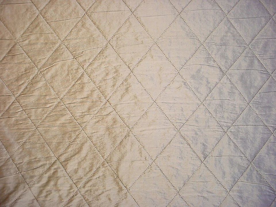 5-1/2Y Kravet Couture 22917 Lattice Stitch Sterling Gold Upholstery Fabric - Image 2 of 4