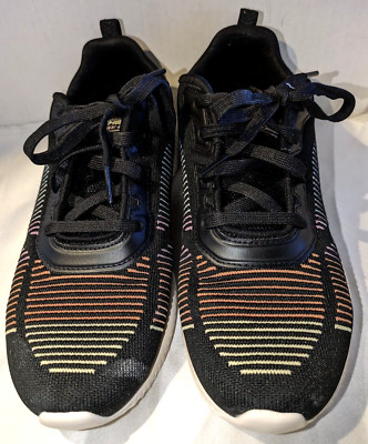 Skechers BOBS Sport Squad Washable Sneaker SN 117065 Black Size 8