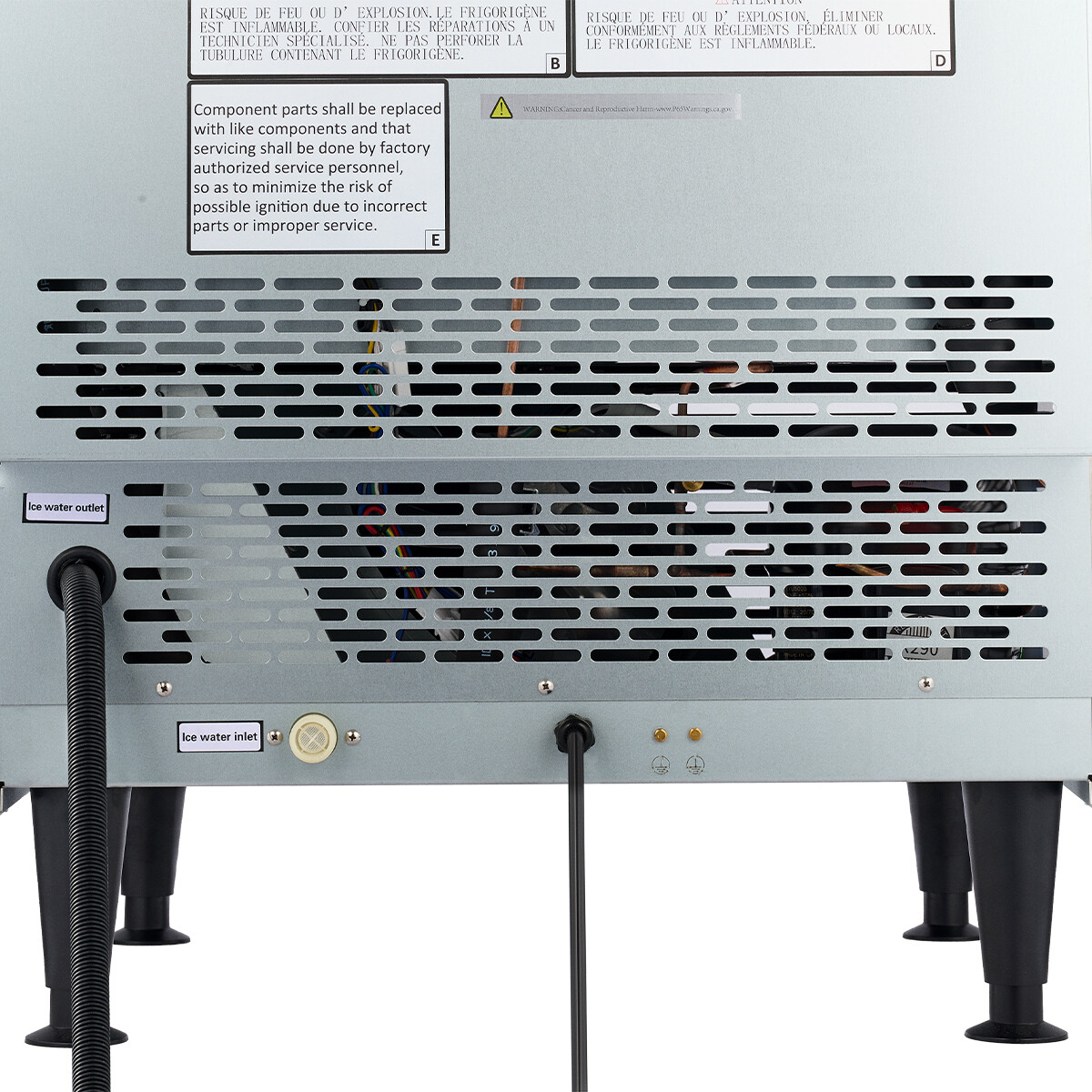 ETL Commercial Ice Maker 440lb Yield 78lb Storage Stainless Steel Ice