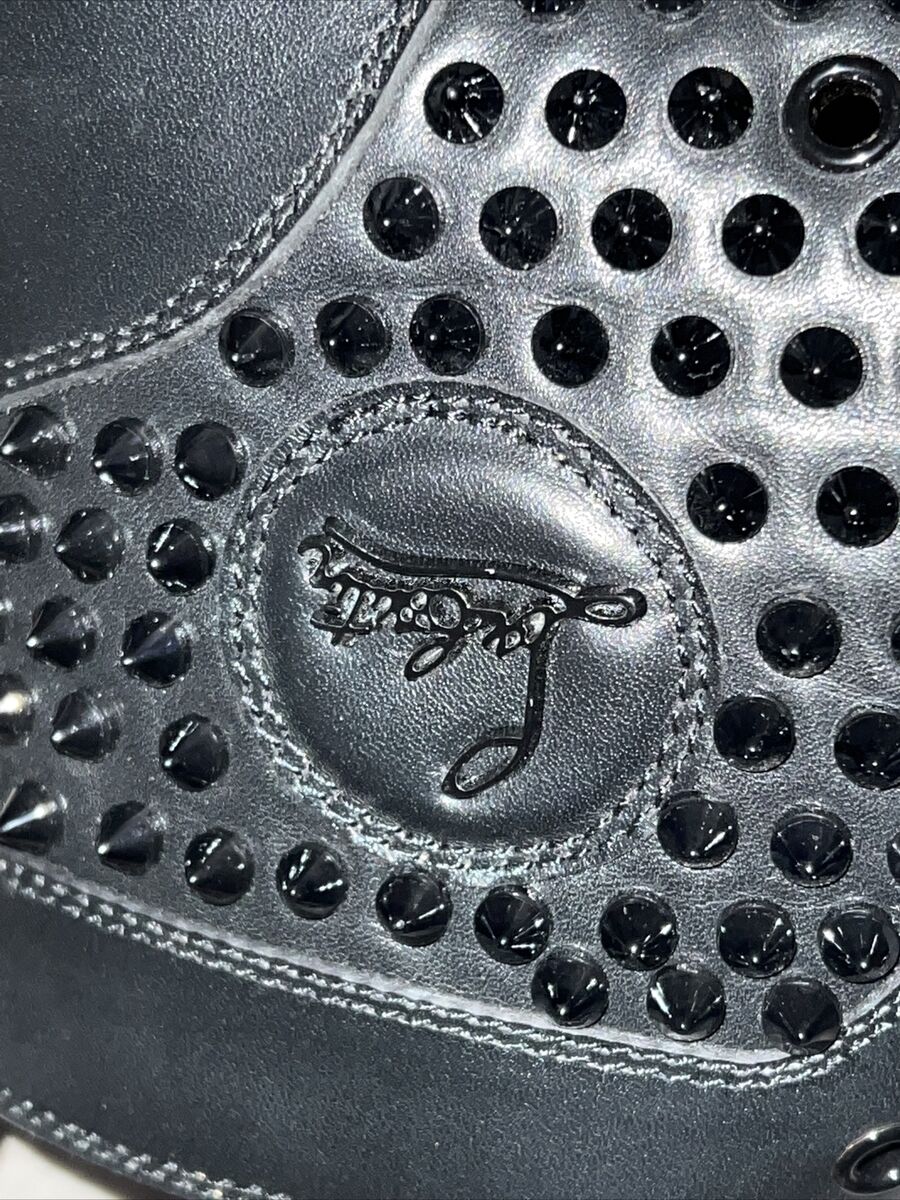 Christian Louboutin Louis Flat Calf Spikes Black Size EU 40 Christian Louboutin Louis Flat Calf Spikes Black Size EU 40
