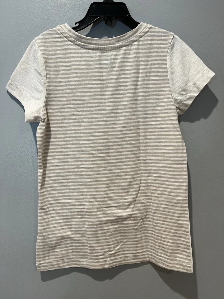 Camisa Tom’s Girls SS Beige Rayas Talla M 7/8 Foto 3 de 4