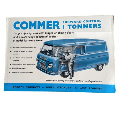 Commer Forward Control Ton Vans 1963 Original UK Brochure