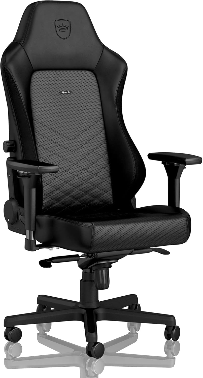 Hero Gaming Office Chair with Lumbar Support - PU Leather Black-image