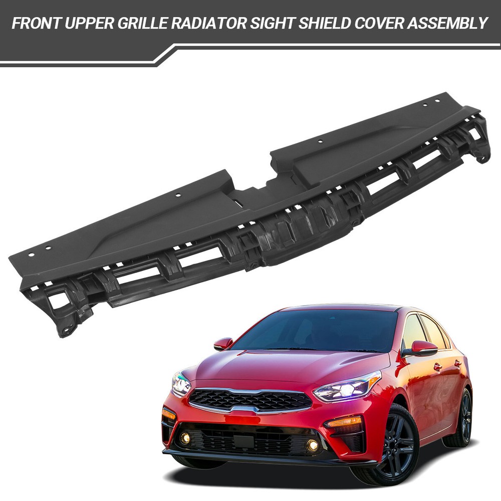 For 2019 2021 Kia Forte Front Upper Grille Radiator Sight Shield Cover Assembly