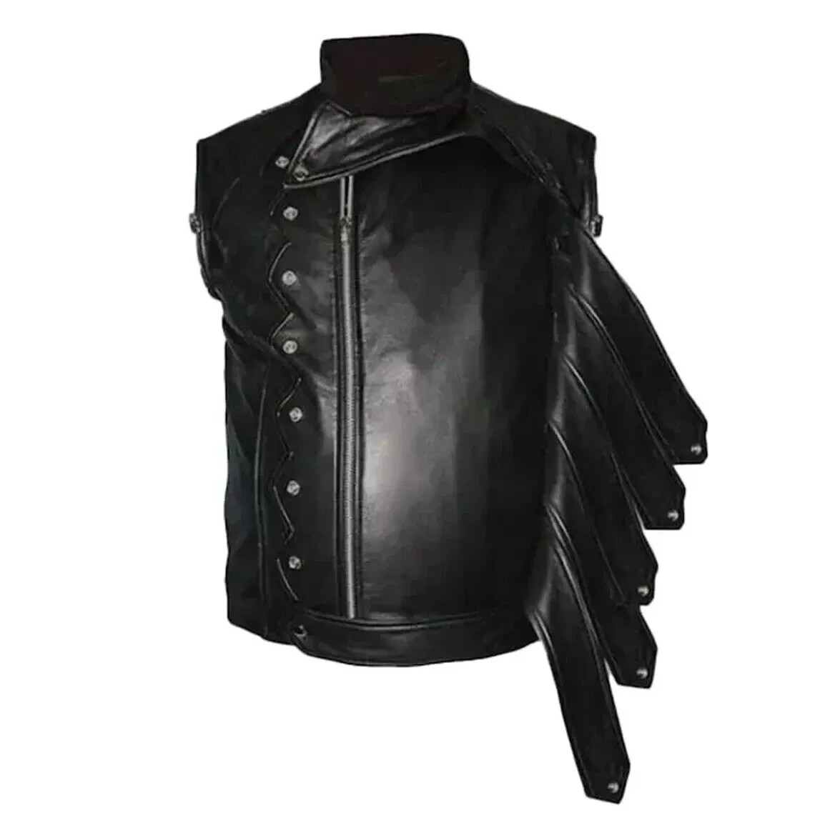Captain America Winter Soldier Bucky Barnes Leather Jacket with