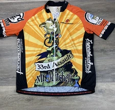 Hincapie Cycling Shirt 2008 My. Mitchell 33rd Assault Jersey Size 3XL Cycling