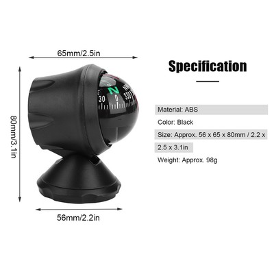 Electronic Military Marine Ball Night Vision Compass Oversea Multi Purpose Sea M