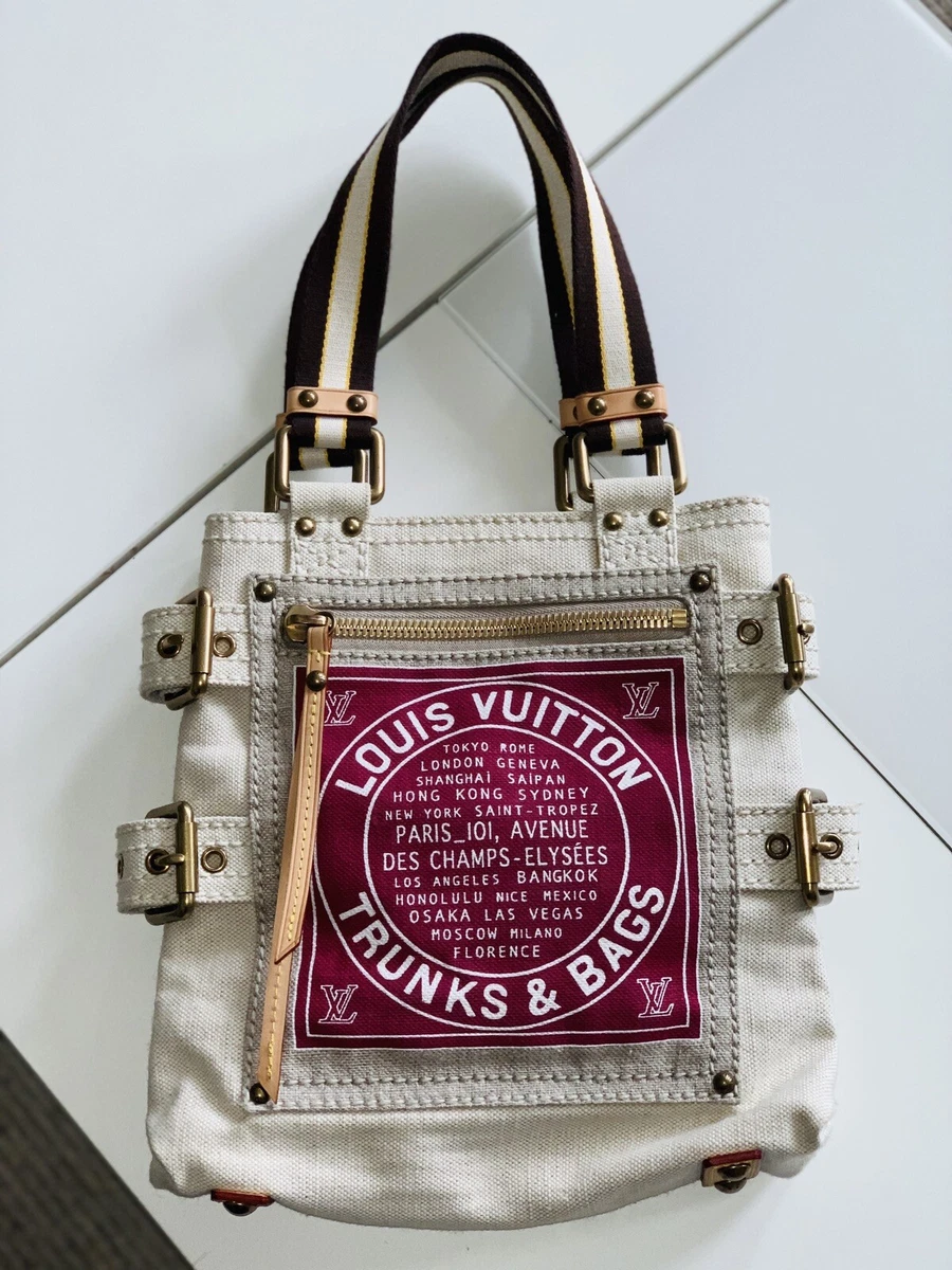LOUIS VUITTON LIMITED EDITION PM GLOBE CANVAS TRUNKS BAGS