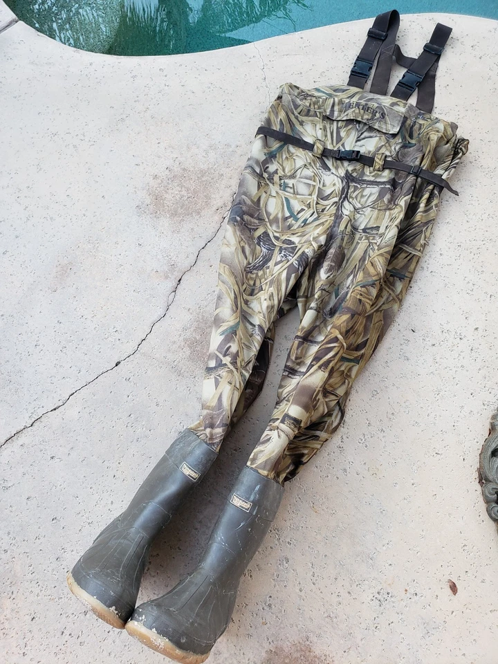 Herter's Camo Full Chest Waders Men's 13 Steel Shank Insulated Hunting Boots - Image 2 of 4