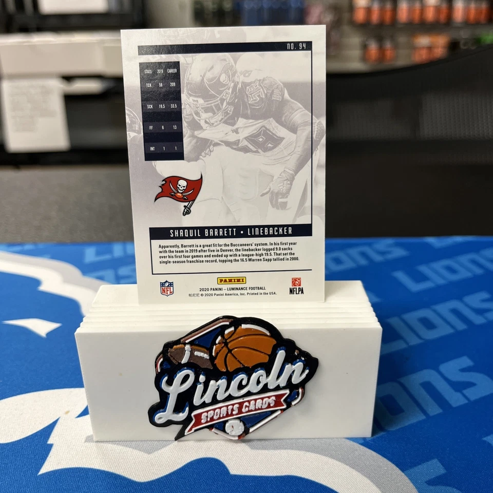 2020 Panini Luminance - Gold #94 Shaquil Barrett /299 - Image 2 of 2