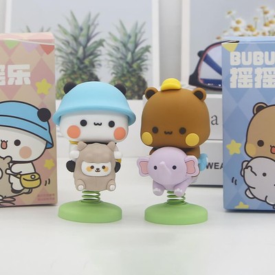 ''2PCS Bubu Dudu Bears bobble heads for car dashboard, Cute Emoticons panda bea..