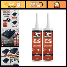 Self-Leveling Liquid Rubber RV Roof Sealant, White, 2 Pack - Waterproof  Durabl