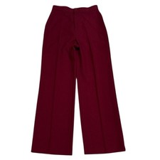 Vintage Levi Strauss 1988 High Waist Burgundy Straight Leg Pants Sz 16 Polyester