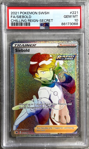 Siebold graded PSA 10 for sale on eBay