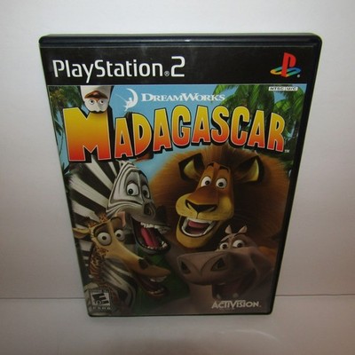 Madagascar Sony PlayStation 2 Game with Manual & Movie Ticket Tested & Working