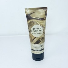 Bath  Body Works Men  s Collection Coffee  Whiskey 8 oz Body Cream