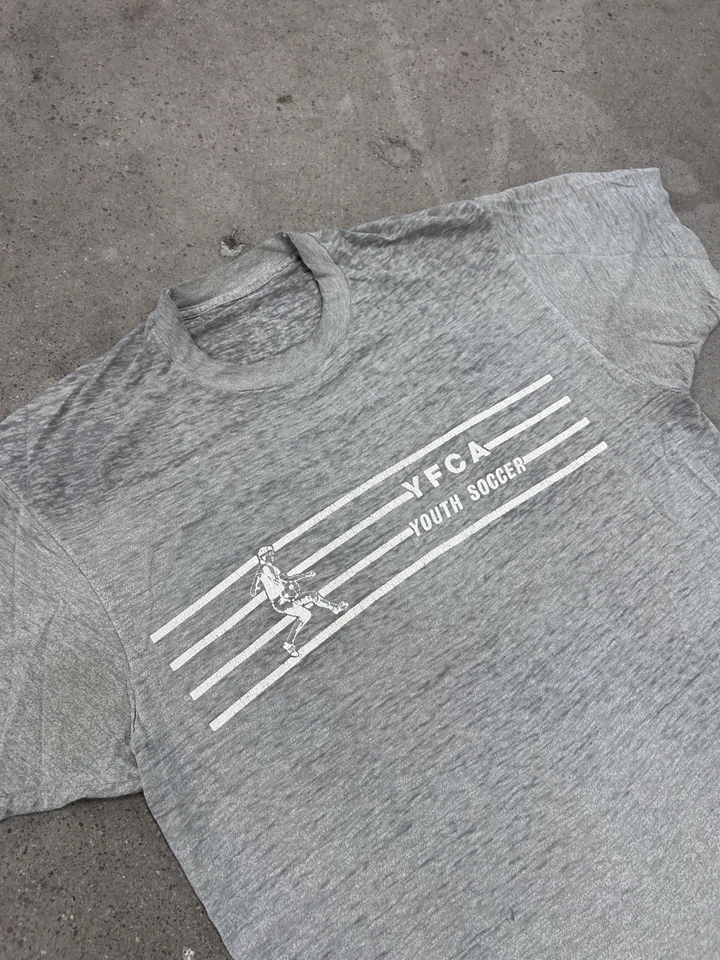 复古 70 年代纸薄 T 恤单针尺寸大号 — 第 3/4 张图片