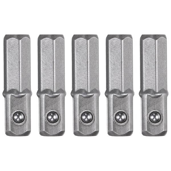 "5 StüCk Schlag-Stecknussadapter 1/4\" Antrieb 1\" LäNge"-image
