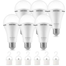 Emergency-Rechargeable Light Bulb with Hook,Stay Lights Up When Power Failure, 1