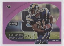 2021 Panini Playoff Behind The Numbers Pink Prizm Torry Holt #BTN-THO 07sf