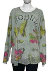 Magnolia Pearl Love Clothing Butterfly Bird & Floral Print Long Sleeve Tunic Top