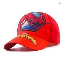Summer Spring Disney Spiderman Anime Kids Brand Hat Boy Girl Travel Caps Spider