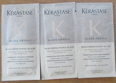 Kérastase BAIN CRÈME HYDRA-GLAZE Shampoo 3 x 10 ml   NEU!