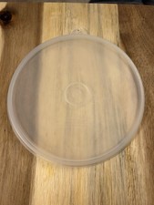 Tupperware Vintage Clear Replacement Lid #227-23 Sheer Seal Made in USA