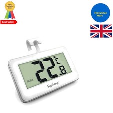 Accurate Waterproof Digital Thermometer for Fridge & Room - Effortless Operation