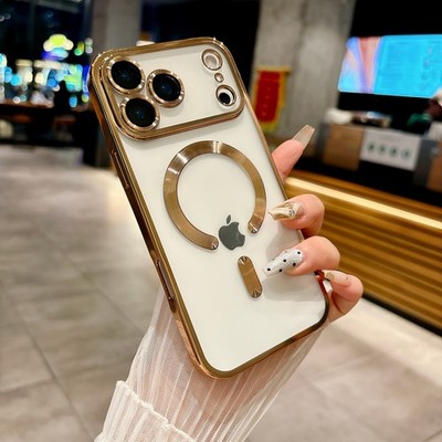 For iPhone 17 Pro Max 16 15 14 13 12 11 Shockproof TPU Mag Safe Case Lens Cover