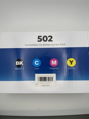 5-Pack 502 Compatible Ink for Epson EcoTank BKCMY