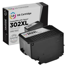 LD Replacement for Epson 302XL T302XL020 HY Black Ink Expression Premium XP-6000