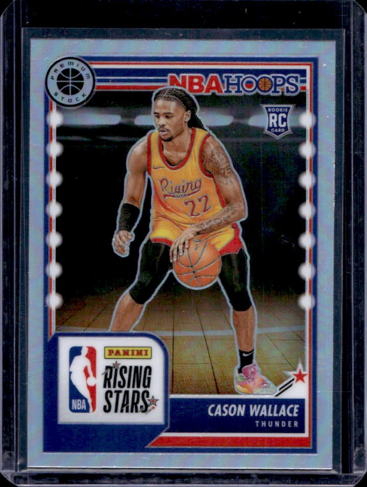 2023-24 Hoops Premium Stock Cason Wallace Rising Stars RC Silver Prizm #281