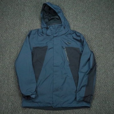 The North Face Jacket Mens Large Blue Mountain Light Gore Tex Full Zip Pockets