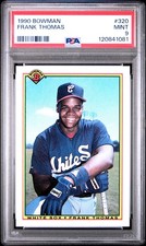 1990 BOWMAN #320 FRANK THOMAS ROOKIE RC PSA 9