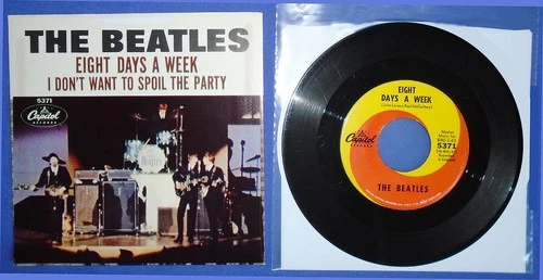 RARE Beatles 1965 Picture Sleeve / vinyl 45 RPM record West Coast sleeve NM - MN