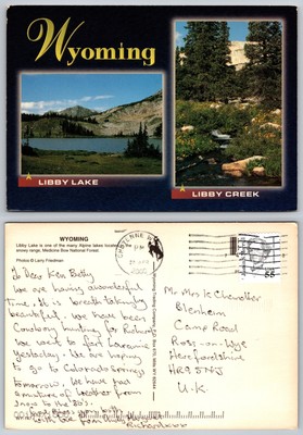 c20297 Libby Creek Libby Lake Wyoming USA Postkarte 2000 Briefmarke