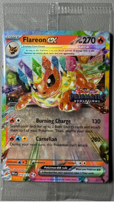 Flareon ex 014/131   - Stamped : Prismatic Evolutions - Sealed cello w Code