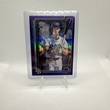 2025 Topps Chrome Update Jake Mangum #USC176 Purple Refractor /250 RC