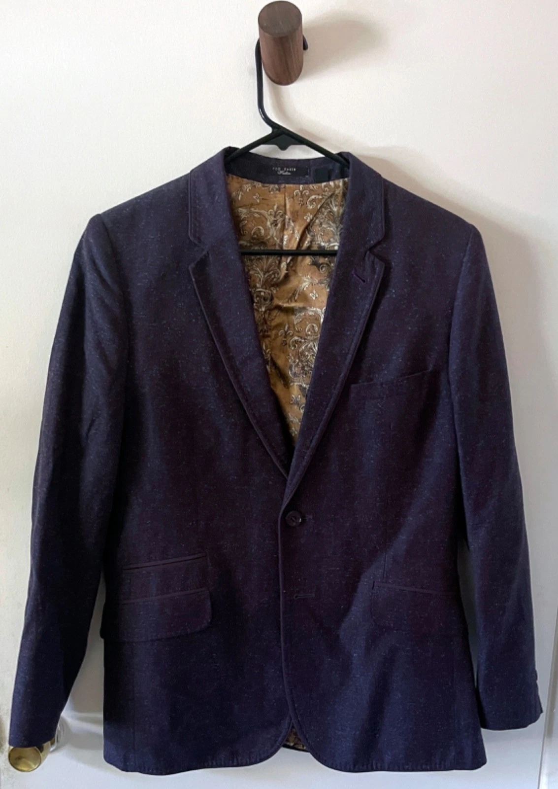 Ted Baker Purple Blazer with Signature Lining