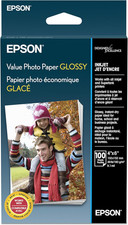 Epson Value Glossy Photo Paper 4x6 100 Sheets Inkjet Printer Paper