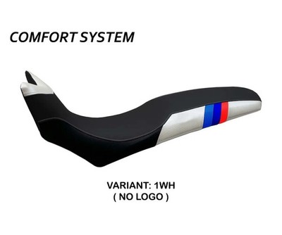 Sattelbezug Kompletter Sitz Barone Ann Comf Weiss TPZ BMW F 700 GS 2008 2018 3B