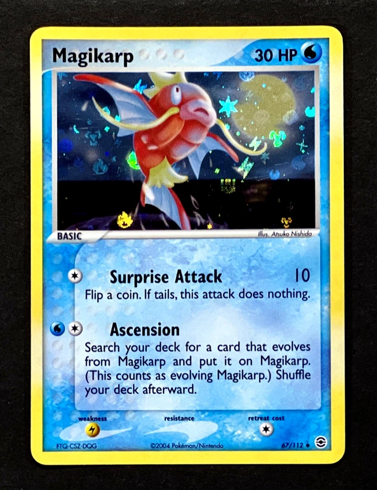 2004 Pokemon MAGIKARP Ex FireRed & LeafGreen Set REVERSE HOLO Foil Card 67/112 - Image 3 of 4
