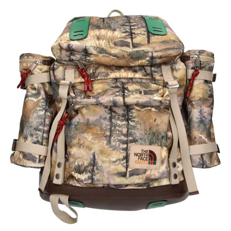GUCCI The North Face 21AW 650294 520981 Nylon Backpack 953004