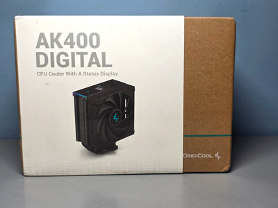 Deepcool AK400 Digital CPU Cooler with Status Display 120mm Fan Addressable RGB