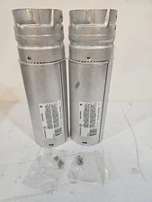 2pc PelletVent DuraVent 12" Adjustable Length Chimney Pipe 3PVL-A12 w/Hardware