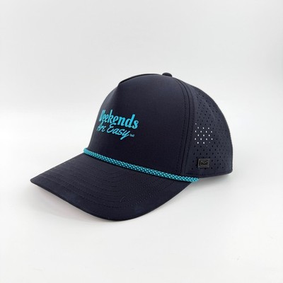 Melin Odyssey Hydro Hat XL Blue Weekends Are Easy Malcolm Stewart Rope Snapback