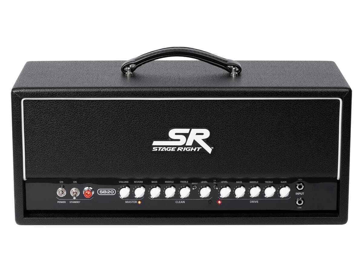 Monoprice SB20 50W All Tube 2channel Guitar Amp Head with Reverb
